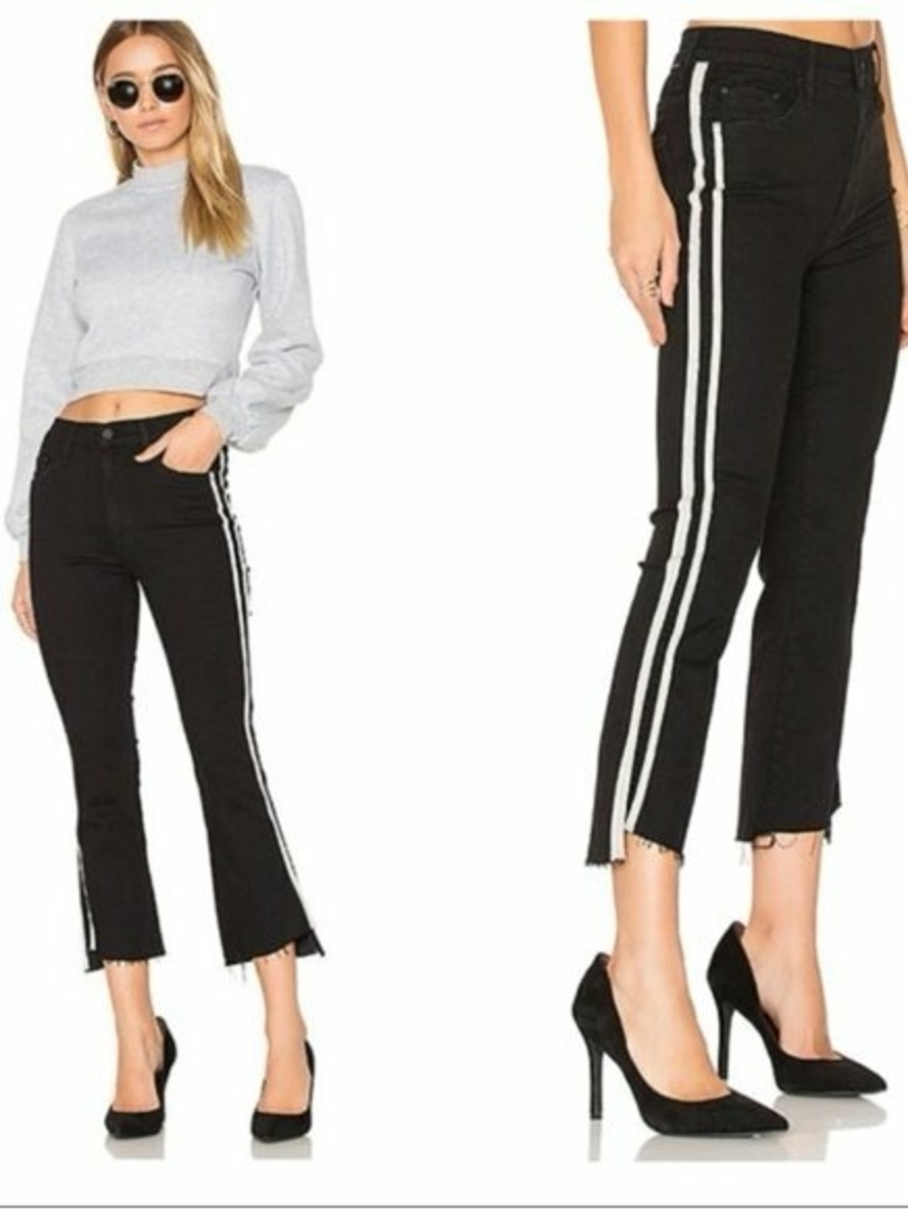 Mother Jean Insider Crop Step Fray
"Guilty Racer" Size 27 black